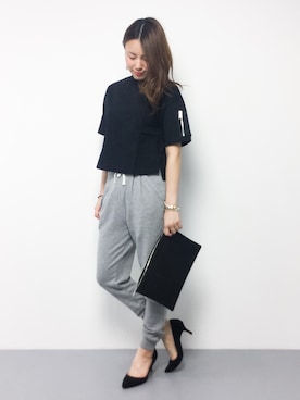 「Burner（バーナー）のアイテム」を使った、ぐっさんさん（レディース・166cm）の夏コーディネート
