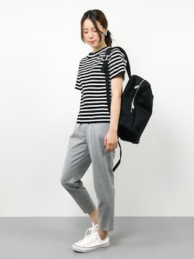 「SUNDUCK（サンダック）のアイテム」を使った、ぐっさんさん（レディース・166cm）の夏コーディネート