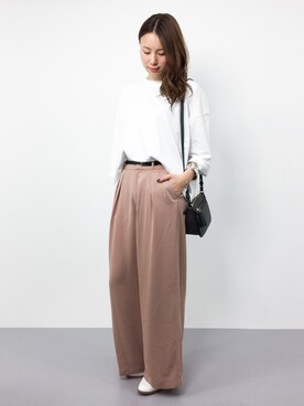 「Ameri（アメリ）のアイテム（バッグ）」を使った、ぐっさんさん（レディース・166cm）の夏コーディネート