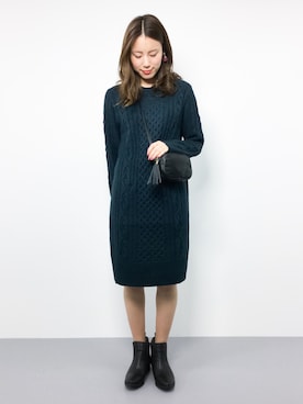 「夢展望（ユメテンボウ）のアイテム（ブーツ）」を使った、ぐっさんさん（レディース・166cm）の秋コーディネート