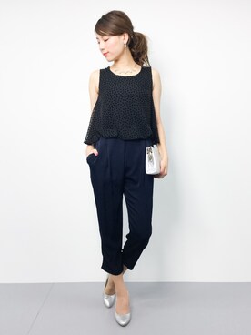 「Gready Brilliant（グレディブリリアン）のアイテム（ドレス）」を使った、ぐっさんさん（レディース・166cm）の秋コーディネート
