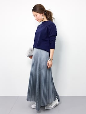 シアータンブラープリーツスカート◇を使った人気ファッション  