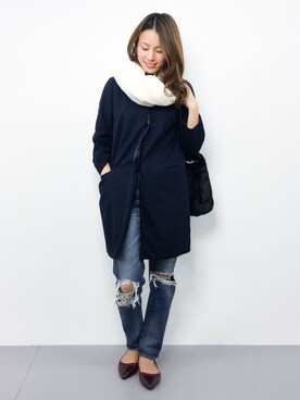 「PLAIN CLOTHING（プレーンクロージング）のアイテム（パンプス）」を使った、ぐっさんさん（レディース・166cm）の秋コーディネート