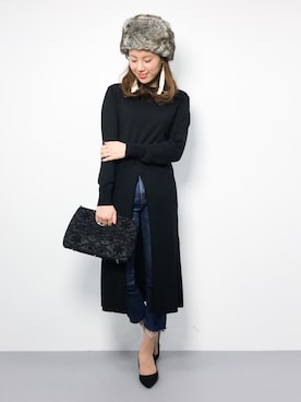 「TODAYFUL（トゥデイフル）のHELENA'sデニム（デニムパンツ）」を使った、ぐっさんさん（レディース・166cm）の秋コーディネート