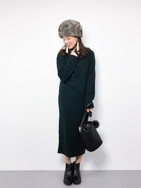 ぐっさんさん（レディース・166cm）の冬コーディネート