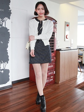 「大学生」｜GOGOSINGさん（レディース・160cm）の冬コーディネート