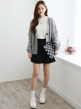 「ルーズフィット」｜GOGOSINGさん（レディース・160cm）の春コーディネート