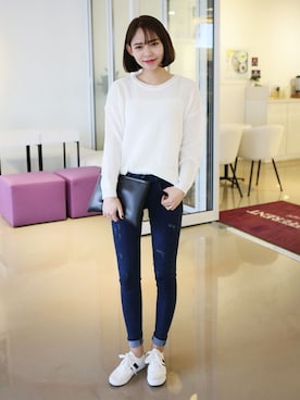 「ルーズフィット」｜GOGOSINGさん（レディース・160cm）の春コーディネート