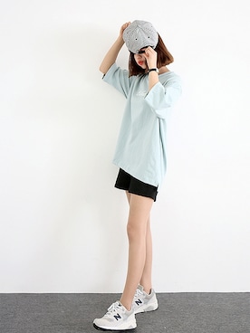 「レタリング」｜GOGOSINGさん（レディース・160cm）の春コーディネート