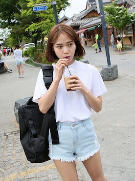 「高校生コーデ」｜GOGOSINGさん（レディース・160cm）の春コーディネート