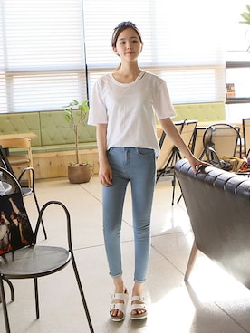 「高校生コーデ」｜GOGOSINGさん（レディース・160cm）の夏コーディネート