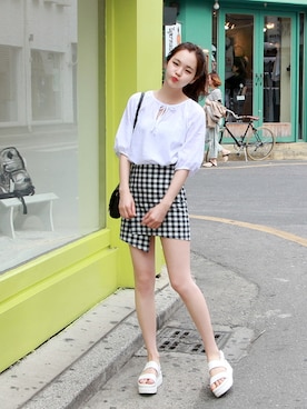 「夏アイテム」｜GOGOSINGさん（レディース・160cm）の夏コーディネート