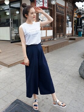 お団子ヘアー の人気ファッションコーディネート 季節 6月 8月 Wear