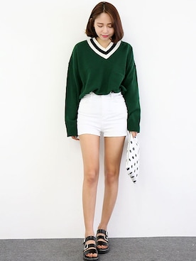 「チルデンニット」｜GOGOSINGさん（レディース・163cm）の秋コーディネート