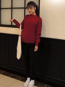 「白いスニーカー」｜GOGOSINGさん（レディース・166cm）の秋コーディネート