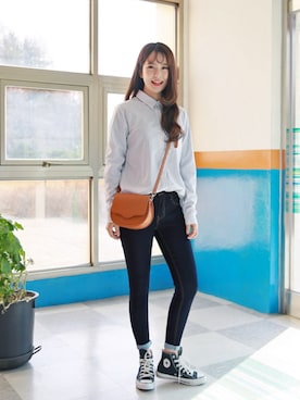「 ショルダーバッグ」｜GOGOSINGさん（レディース・163cm）の冬コーディネート