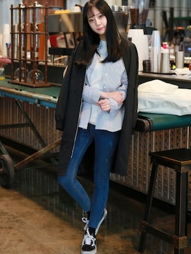 「 ストライプ」｜GOGOSINGさん（レディース・165cm）の春コーディネート