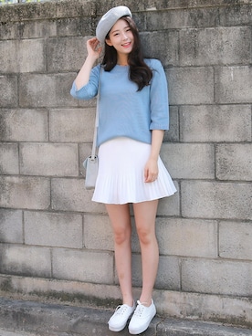 「ナチュラルガーリー」｜GOGOSINGさん（レディース・163cm）の春コーディネート