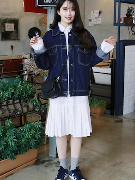 「 白」｜GOGOSINGさん（レディース・165cm）の夏コーディネート