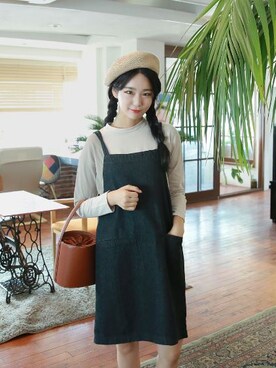 「 黒」｜GOGOSINGさん（レディース・162cm）の夏コーディネート