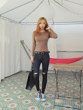 「 デニム」｜GOGOSINGさん（レディース・162cm）の夏コーディネート