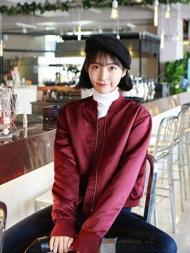 「オルチャンファッション」｜「アイテム（その他アウター）」を使った、GOGOSINGさん（レディース・163cm）の秋コーディネート