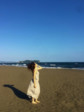 「海」｜「アイテム（セットアップ）」を使った、A-yaさん（レディース・166cm）の夏コーディネート