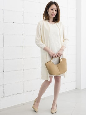 「ロングカーディガン」｜A-yaさん（レディース・166cm）の夏コーディネート