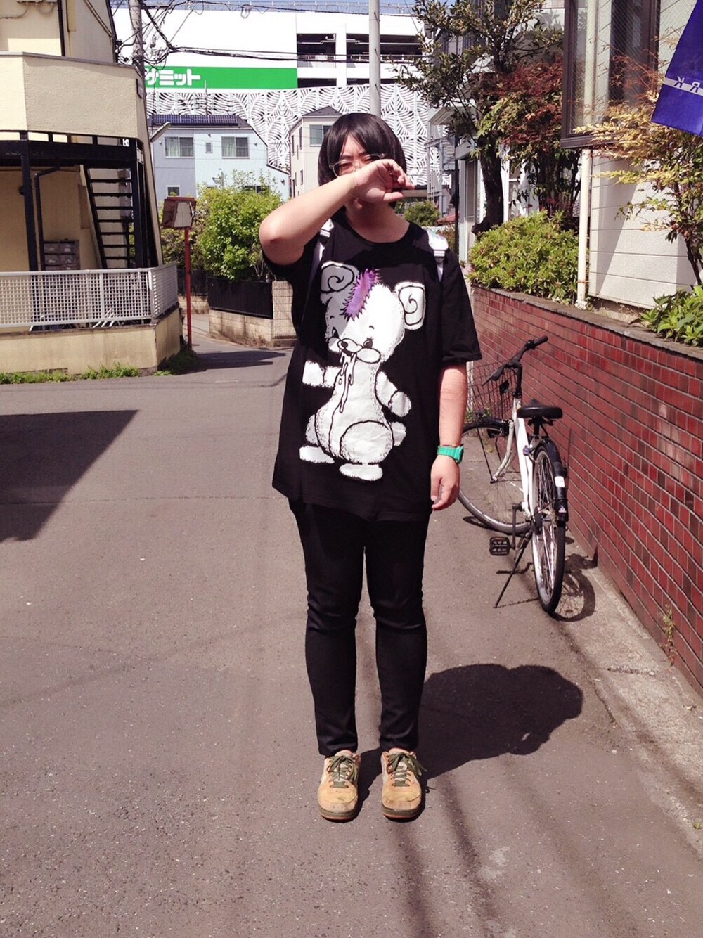 「2015/04/27のアイテム（その他、ブラック系）」を使った、y.endoさん（メンズ・175cm）の秋コーディネートの1枚目の写真