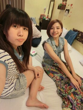 「アイテム（スカート、その他）」を使った、Jia-Yuさん（レディース）の夏コーディネート