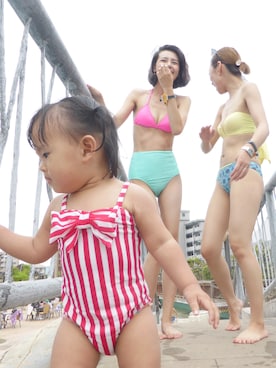 「アイテム（水着/着物・浴衣）」を使った、Narumi ♡さん（レディース・171cm）の夏コーディネート