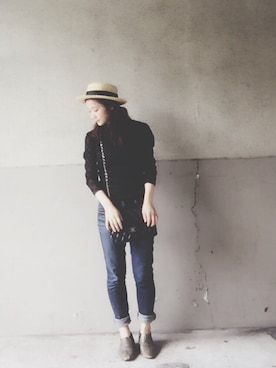 「chanel」｜「アイテム（その他シューズ）」を使った、さいとうなりさん（レディース・156cm）の夏コーディネート