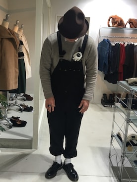 「mercibeaucoup,（メルシーボークー）のアイテム（アクセサリー）」を使った、MRさん（メンズ・177cm）の冬コーディネート