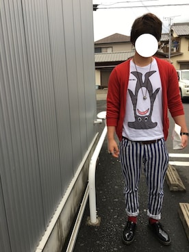 「mercibeaucoup,（メルシーボークー）のアイテム（アクセサリー）」を使った、MRさん（メンズ・177cm）の冬コーディネート