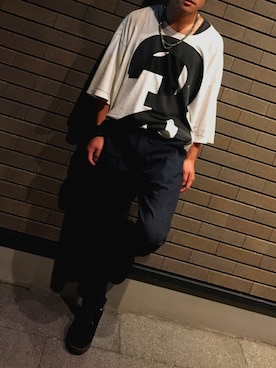 「Kagari Yusuke（カガリユウスケ）のアイテム（アクセサリー）」を使った、Ryo Miyataさん（メンズ・166cm）の秋コーディネート