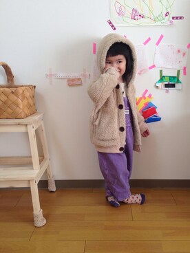 eriiι∞さん（キッズ・90cm）の冬コーディネート
