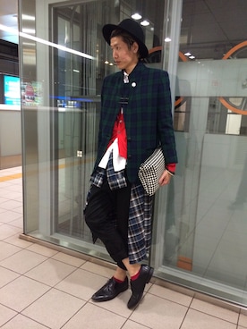 市山博基さん（メンズ・183cm）の秋コーディネート