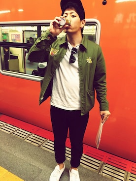 「BEAMS BOY（ビームスボーイ）のアイテム（ジャケット/アウター）」を使った、chapaoさん（メンズ・178cm）の春コーディネート