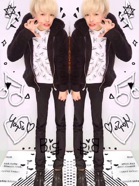 「アイテム（スウェット）」を使った、yasuさん（メンズ・176cm・10代）の冬コーディネート