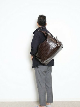 「Felisi（フェリージ）のアイテム」を使った、本社スタッフ①さん（メンズ・169cm）の夏コーディネート