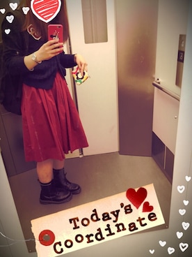 「no brand（ノーブランド）のアイテム（シャツ/ブラウス、ブルー系）」を使った、ゆきじるしさん（レディース・154cm）の春コーディネート