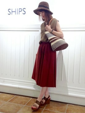 本田さん（レディース・170cm）の夏コーディネート