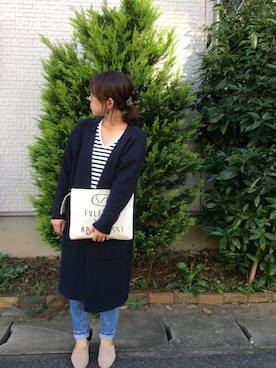 「N.（N. Natural Beauty Basic）（エヌエヌナチュラルビューティーベーシック）のアイテム（その他アウター）」を使った、yuさん（レディース・156cm）の秋コーディネート