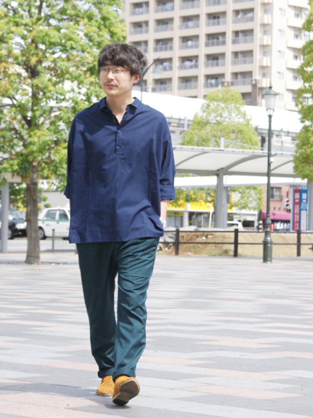 ilkさんの「LONG SLEEVE PULLOVER WITH COLLAR NAVY BLUE（HOUSE OF THE VERY ISLAND'S）」を使ったコーディネート