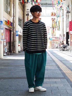 「OSKLEN（オスクレン）のアイテム」を使った、ilkさん（メンズ・165cm）の夏コーディネート