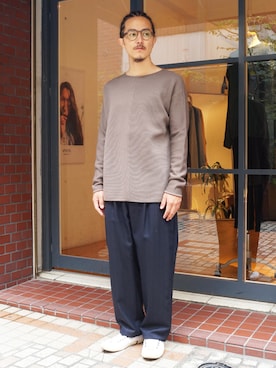 「アイテム（メガネ）」を使った、ilkさん（メンズ・174cm）の夏コーディネート