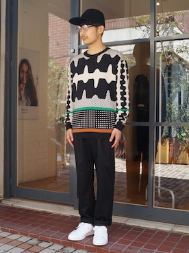 「ETHOSENS（エトセンス）のアイテム（パンツ）」を使った、ilkさん（メンズ・165cm）の秋コーディネート