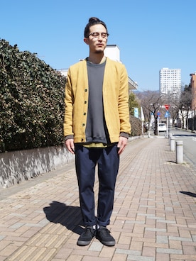 「Edwina Horl（エドウィナホール）のアイテム」を使った、ilkさん（メンズ・174cm）の春コーディネート