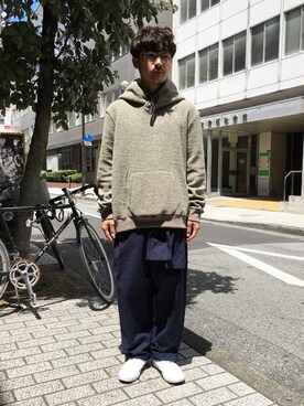 「ohta（オータ）のアイテム（トップス）」を使った、ilkさん（メンズ・165cm）の夏コーディネート