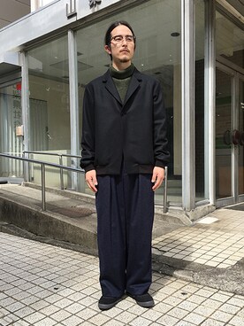 「アイテム（ニット/セーター）」を使った、ilkさん（メンズ・174cm）の秋コーディネート